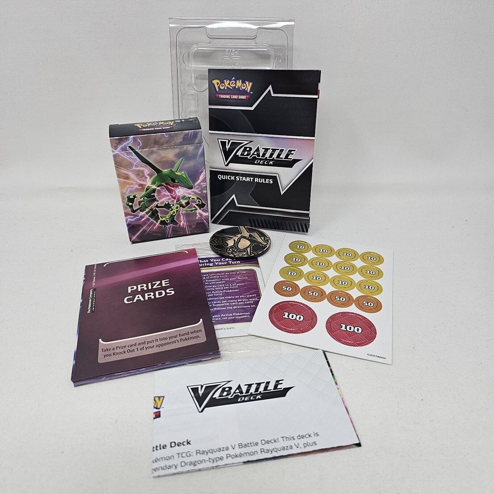 Pokémon TCG Rayquaza V Battle‎ Deck Accessories 2021 Open Package